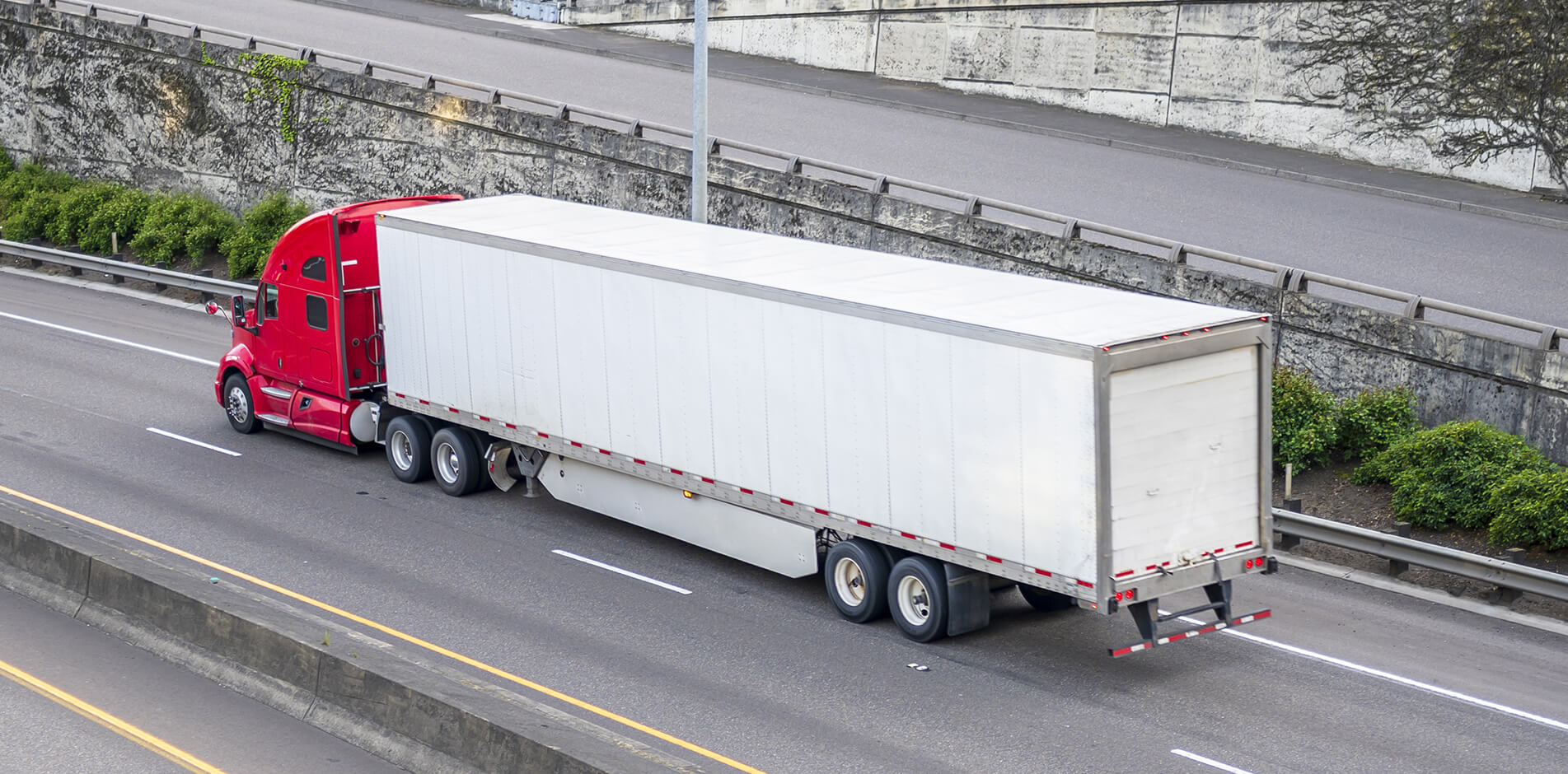 Truck on the road